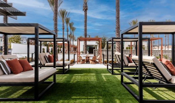 Covered cabanas available