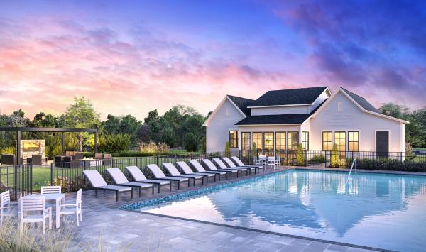 Future outdoor pool at the clubhouse