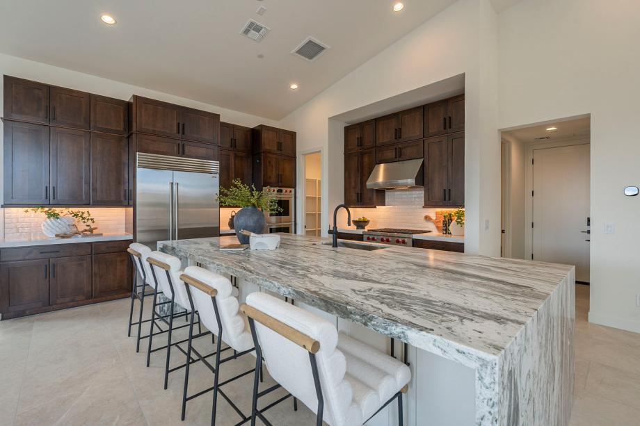 Beautiful kitchen with upgraded cabinets and spacious island