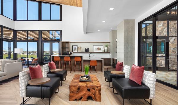 Great Room Seating Area and Kitchen