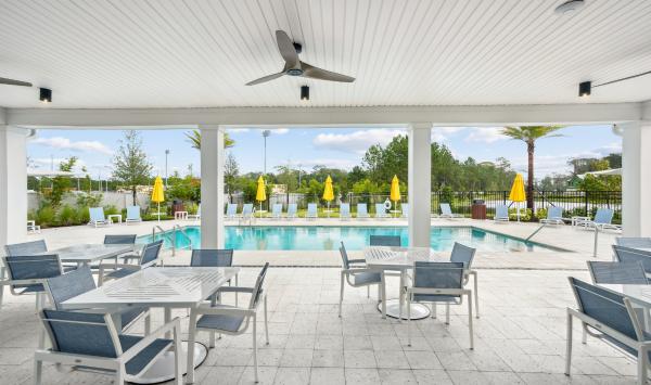 Covered outdoor gathering spaces