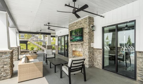 Enjoy the weather on the covered patio